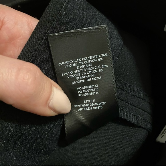 Aritzia Babaton Black Skinny Slit Front Trousers - Picture 7 of 7